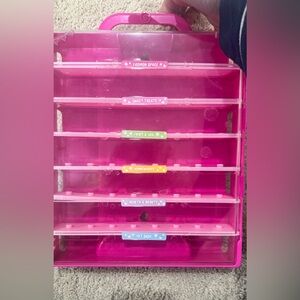 Shopkins Display Carry Case Storage Container with figures